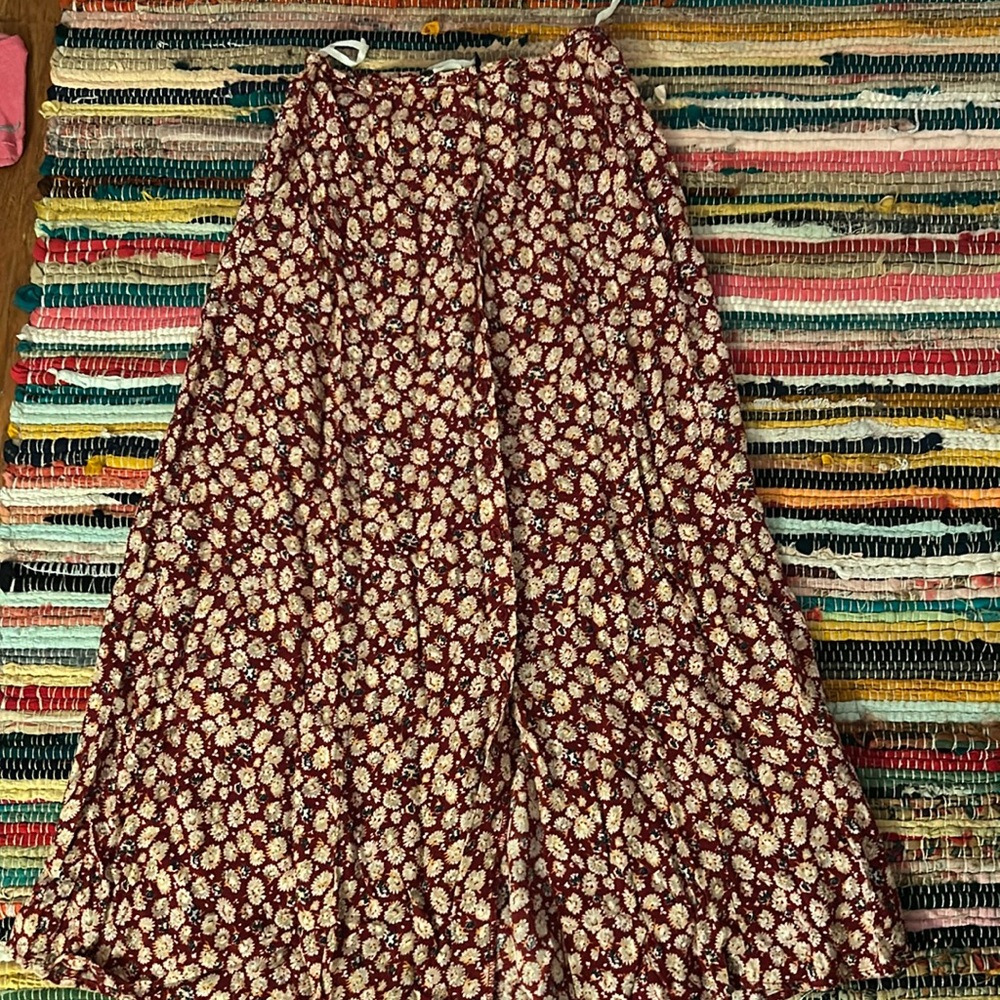 Vintage floral long skirt - Wrapper USA